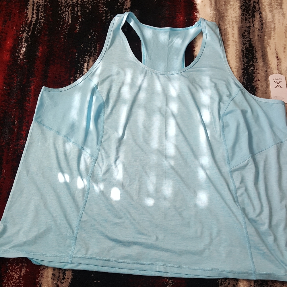 BRAND NEW XERSION BLUE TANKS TOPS SIZE XL, XXL, 2X